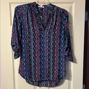 Wishful Park Multicolor Geometric Medium Top